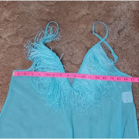 Sexy fluffy feather? nightie/ panty set 1X - Picture 12 of 12